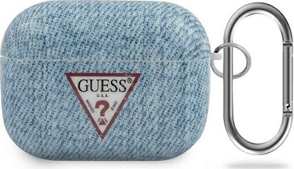 Attēls no Guess Etui ochronne GUACAPTPUJULLB Jeans Collection do AirPods Pro niebieskie
