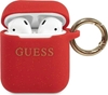 Picture of Guess Etui ochronne GUACCSILGLRE Silicone Glitter do AirPods 1/2 czerwone