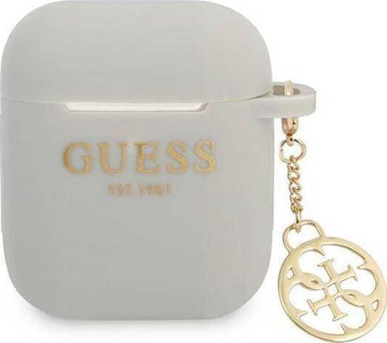 Picture of Guess Etui ochronne Silicone Charm 4G Collection do AirPods szare