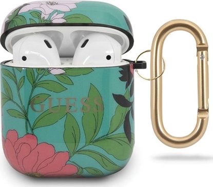 Изображение Guess GUESS GUACA2TPUBKFL01 AIRPODS 1/2 COVER ZIELONY/GREEN N.1 FLOWER COLLECTION standard
