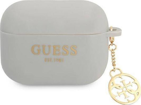 Picture of Guess Etui ochronne Silicone Charm 4G Collection do AirPods Pro szare