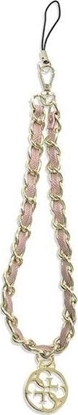Изображение Guess Guess zawieszka GUSTSAS4P Phone Strap róowy/pink Chain Metal 4G Charm