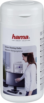 Picture of Hama Ściereczki nawilżane do czyszczenia ekranów LCD/TFT 100 szt. (001138060000)