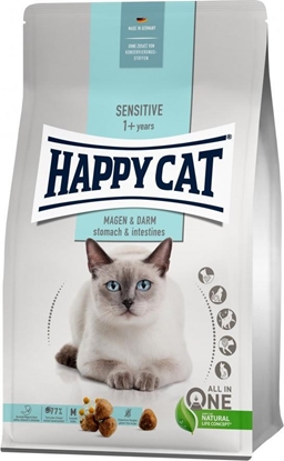 Attēls no Happy Cat Sensitive Stomach & Intestines, sucha karma, dla dorosych kotów o wraliwym ukadzie pokarmowym, 1,3 kg, worek