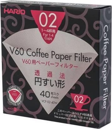 Picture of Hario Filtry papierowe Hario do dripa V60-02 40 sztuk