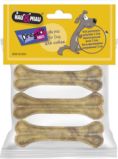 Picture of Hau&Miau KO PRASOWANA NATURALNA, 7,5 cm, 5szt/op, 75 g/op, 96 op/karton