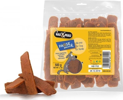Attēls no Hau&Miau Pausesnack przysmak dla psa, paski z jagnicin 500g