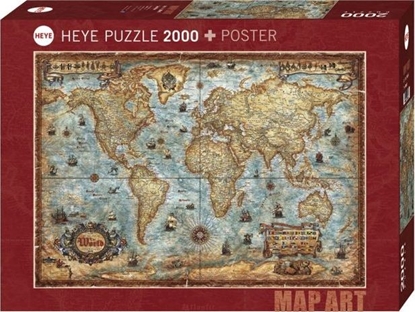 Attēls no Heye Puzzle 2000 elementów Świat