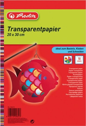 Attēls no Herlitz Papier kolorowy A4 przezroczysty do lampionów