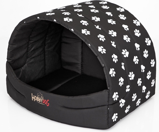 Изображение Hobbydog Budka Suflera - Czarna w apki R4
