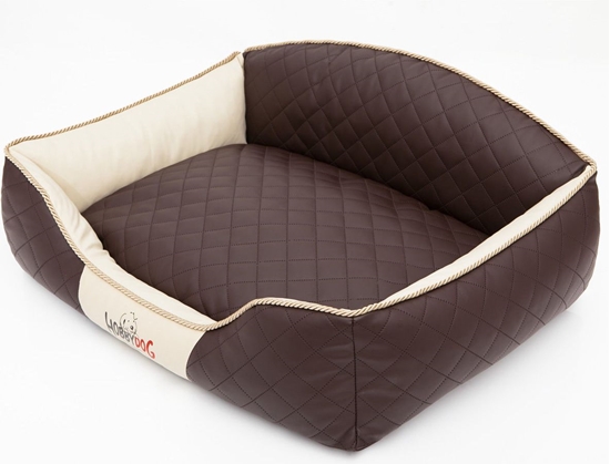 Изображение Hobbydog LEGOWISKO ELITE - brzowy - beowy boki