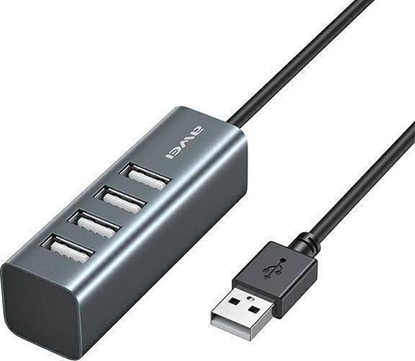 Изображение HUB USB Awei CL-122 4x USB-A 2.0 (6954284085434)