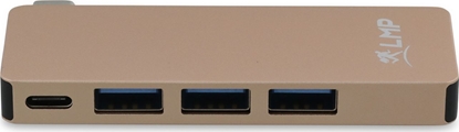 Picture of HUB USB LMP 1x SD 1x USB-C PD 1x microSD  + 3x USB-A 3.0 (LMP-USBC-BASEB-6P-G)