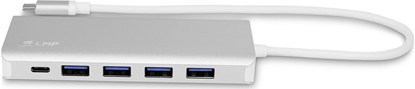 Attēls no HUB USB LMP 3x USB-C  + 4x USB-A 3.0 (LMP-USBC-UHUB)