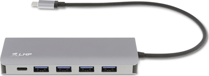 Attēls no HUB USB LMP 3x USB-C  + 4x USB-A 3.0 (LMP-USBC-UHUB-SG)