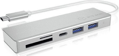 Attēls no ICY BOX IB-HUB1413-CR USB 3.2 Gen 1 (3.1 Gen 1) Type-C Silver