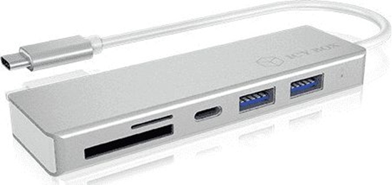 Picture of ICY BOX IB-HUB1413-CR USB 3.2 Gen 1 (3.1 Gen 1) Type-C Silver