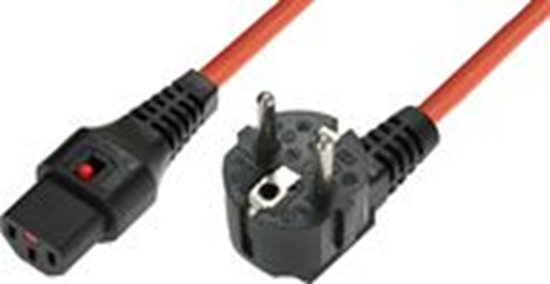 Picture of Kabel zasilajcy MicroConnect IEC LOCK C13 - R/A SCHUKO, 3m (EL248S)