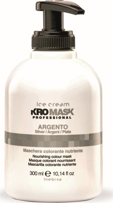 Изображение Inebrya Ice Cream Kromask Professional Argento maska do włosów jasnych blond Silver 300ml