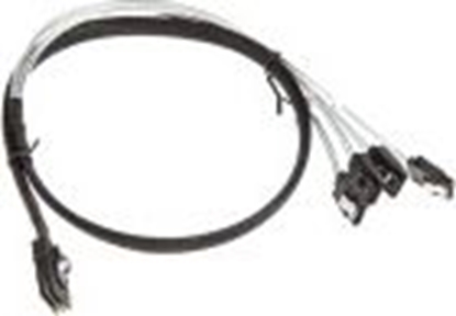 Attēls no InLine SFF 8087 - SATA x4, 1m, Biay (27620B)