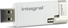 Picture of Integral 64GB USB3.0 DRIVE LIGHTNING USB ISHUTTLE WHITE DUAL CONNECTOR USB flash drive USB Type-A / Lightning 3.2 Gen 1 (3.1 Gen 1) Silver, White