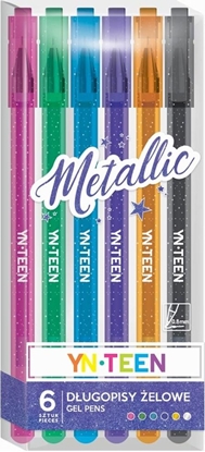 Изображение Interdruk Długopis żelowy 6 kolorów Metallic YN TEEN (383076)