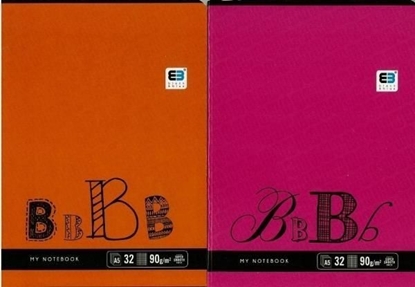 Attēls no Interdruk Zeszyt A5/32K kolorowa linia Black&Blue(10szt)