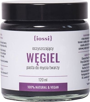 Picture of Iossi Węgiel pasta oczyszczająca do mycia twarzy z węglem aktywnym, algami i zieloną herbatą 120ml