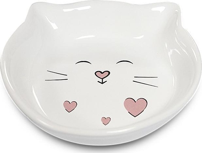 Изображение Yarro International Miska ceramiczna "Biały kot" 14x14 cm
