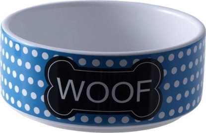 Picture of Yarro International Miska Ceramiczna Dla Psa Woof Niebieska 13x4.5