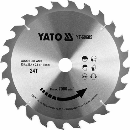 Изображение Yato YATO PIA TARCZ.WID. 235*24*25,4 60685 YT-60685