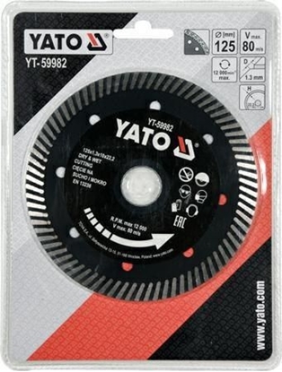 Изображение Yato YATO TARCZA DIAMENTOWA TURBO DO GRESU 125 x 22,2mm 59982 YT-59982