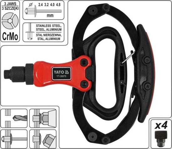 Picture of Yato NITOWNICA RECZNA 2.4-4.8MM