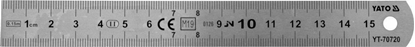 Изображение Yato Przymiar Stalowy Stainless 150mm (YT-70720)