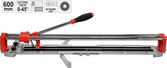 Picture of Maszynka do cicia pytek Yato PRZYRZAD DO CIECIA GLAZURY 600 MM