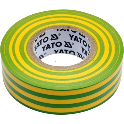 Picture of Yato Tama elektroizolacyjna 19x0,13mm/20m PVC, izolacja-max 40kV /óto-zielony/ - YT-81655