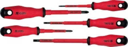 Attēls no Yato Zestaw wkrtaków izolowanych P 3-5,5mm PH1-PH2 5szt. 1000V (YT-2827)