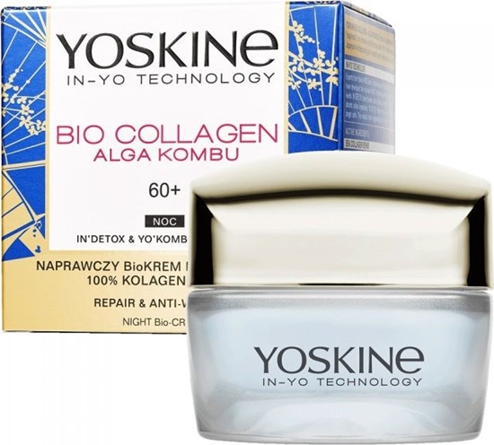 Picture of Yoskine Yoskine Bio Collagen Alga Kombu 60+ naprawczy bio-krem na zmarszczki na noc 50ml