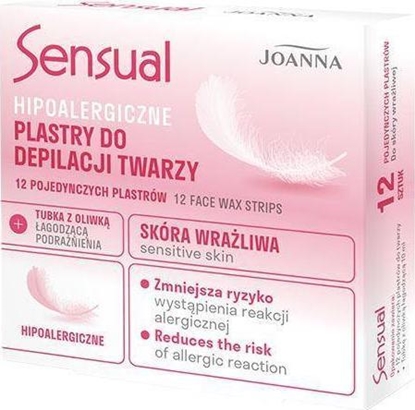 Attēls no Joanna JOANNA_Sensual hipoalergiczne plastry do depilacji twarzy 12 szt.