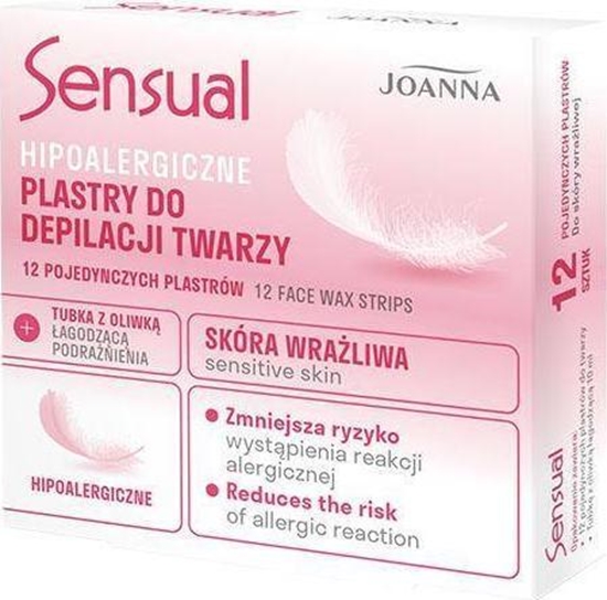 Picture of Joanna JOANNA_Sensual hipoalergiczne plastry do depilacji twarzy 12 szt.