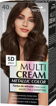 Attēls no Joanna Multi Cream Metallic Color 5D Effect 40.5 chłodny brąz