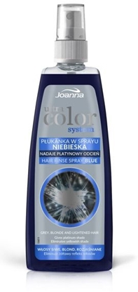 Attēls no Joanna Ultra Color System Płukanka do włosów niebieska w sprayu 150ml