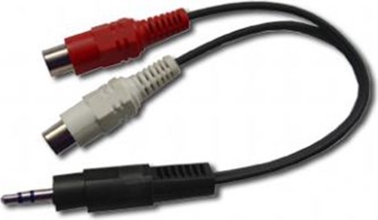Attēls no Kabel Gembird Jack 3.5mm - RCA (Cinch) x2 0.2m czarny (CCA406)