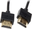 Attēls no Kabel HDMI - HDMI 0.5m czarny (HDMI-0.5/SLIM)