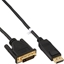 Picture of Kabel InLine DisplayPort - DVI-D 1m czarny (17111)