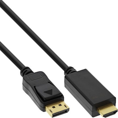 Attēls no Kabel InLine DisplayPort - HDMI 0.3m czarny (17187I)