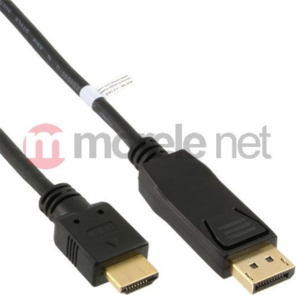Attēls no Kabel InLine DisplayPort - HDMI 2m czarny (17182)