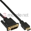 Attēls no Kabel InLine HDMI - DVI-D 0.5m czarny (17659P)
