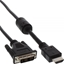 Attēls no Kabel InLine HDMI - DVI-D 1m czarny (17661)