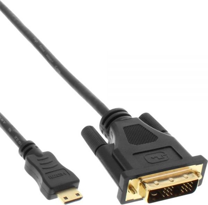 Изображение Kabel InLine HDMI Mini - DVI-D 3m czarny (17473P)